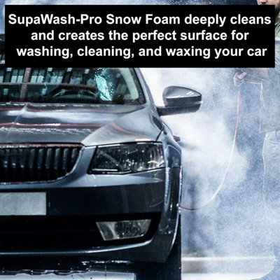 SUPAWASH-PRO Orange Snow Foam Car Shampoo 10L with 1 x Microfibre Cloth ...
