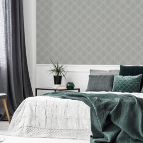 Supefresco Easy Wisteria Trails Duck Egg Blue Wallpaper