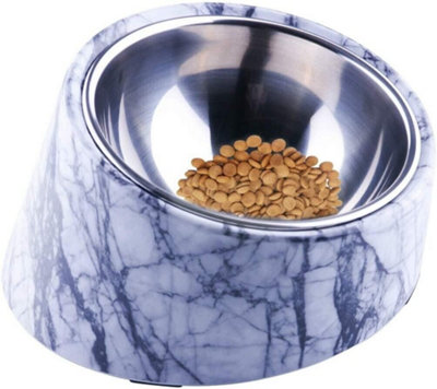 SUPER DESIGN Slanted Dog Bowl Water Food Mess Free Tilted Angle