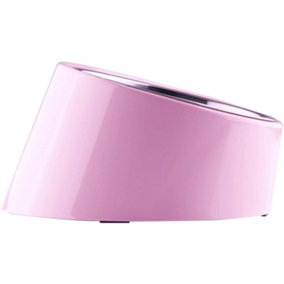 SUPER DESIGN Slanted Dog Bowl Water / Food Mess Free Tilted Angle  Pink Large 600ML