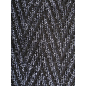 Super Magnum & Magnus Entrance Matting by Remland (Chevron Anthracite, 10m x 2m)