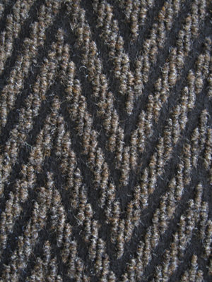 Super Magnum & Magnus Entrance Matting by Remland (Chevron Brown & Black, 8m x 2m)