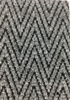 Super Magnum & Magnus Entrance Matting by Remland (Chevron Grey & Black, 10m x 2m)