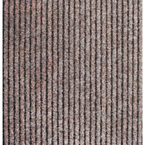 Super Magnum & Magnus Entrance Matting by Remland (Ribbed Beige & Black, 6m x 2m)