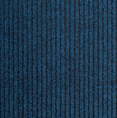 Super Magnum & Magnus Entrance Matting by Remland (Ribbed Blue & Black, 10m x 2m)