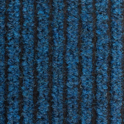 Super Magnum & Magnus Entrance Matting by Remland (Ribbed Blue & Black, 10m x 2m)