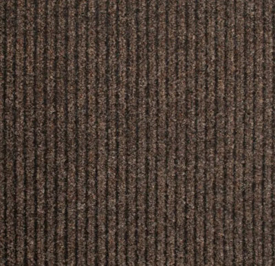 Super Magnum & Magnus Entrance Matting by Remland (Ribbed Brown & Black, 10m x 2m)