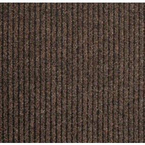 Super Magnum & Magnus Entrance Matting by Remland (Ribbed Brown & Black, 9m x 2m)