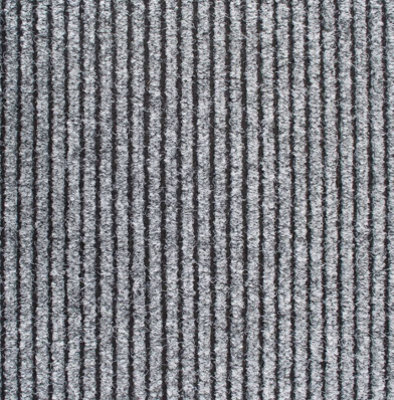 Super Magnum & Magnus Entrance Matting by Remland (Ribbed Grey & Black, 10m x 2m)