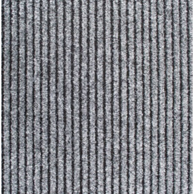 Super Magnum & Magnus Entrance Matting by Remland (Ribbed Grey & Black, 4m x 2m)