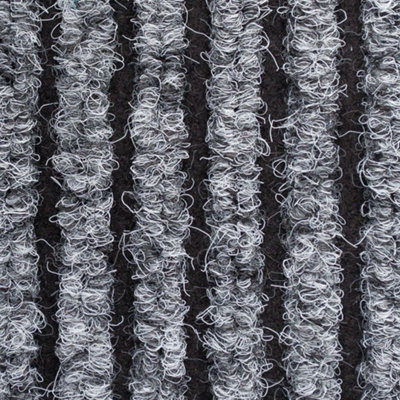 Super Magnum & Magnus Entrance Matting by Remland (Ribbed Grey & Black ...