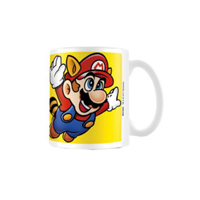 Super Mario Bros 3 Mug White/Yellow/Blue (One Size)