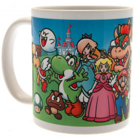 Super Mario Characters Mug Multicoloured (One Size)