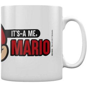 Super Mario Its A Me Mario Mug White/Black/Red (One Size)