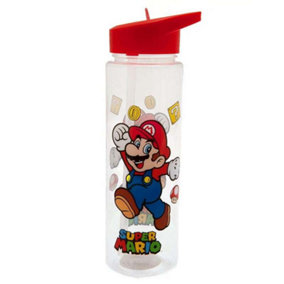 Super Mario Jump Plastic Bottle Multicoloured (One Size)