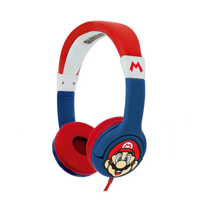 Super Mario Mario Headphones with Child Friendly Volume
