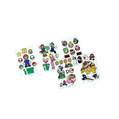 Super Mario Tech Stickers Multicoloured (One Size)