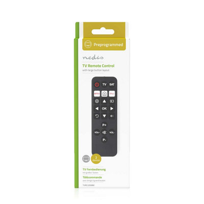 Super Simple Easy Simplified TV LCD Universal Remote Control Streaming Services