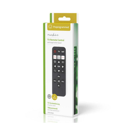 Super Simple Easy Simplified TV LCD Universal Remote Control Streaming Services