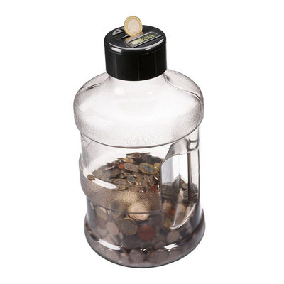Super Sized Coin Counting Jar With Digital Display