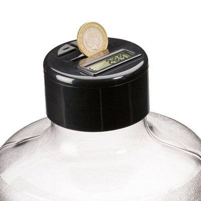 Super Sized Coin Counting Jar With Digital Display