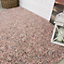 Super Soft Blush Pink Grey Mottled Shaggy Area Rug 60x110cm