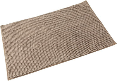 Super Soft Chloe Microfiber Bath Mat 50 x 80cm - Walnut