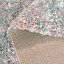 Super Soft Mottled Teal Blue & Blush Pink Shaggy Area Rug 80x150cm