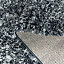 Super Soft Mottled Tonal Slate Grey Shaggy Area Rug 120x170cm