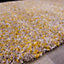 Super Soft Mustard Beige Mottled Shaggy Area Rug 120x170cm