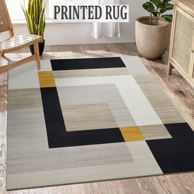 Super Soft Printed Rug Non Slip Large Area Living Room Kitchen Carpet Indoor/Outdoor Floor Mat