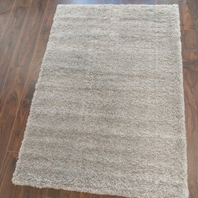 Super Soft Silver Shaggy Area Rug 160x230cm