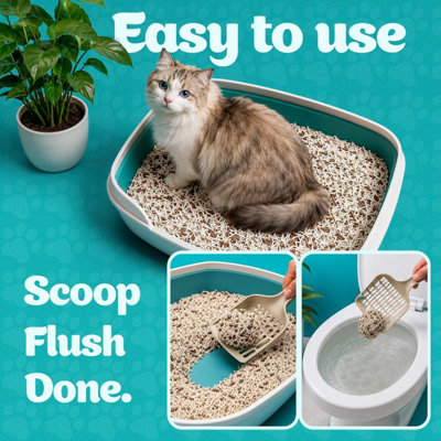 Super Tofu Clumping Cat Litter 10L -Advanced Formula, with Cassava & Coffee