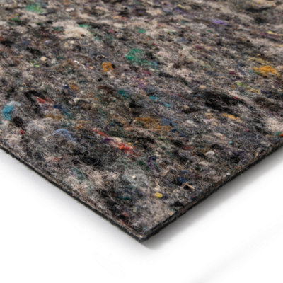 Super Velvet Carpet Underlay 12mm Combination Wool & Crumb Rubber Underlayment 10m2 Roll (1.37m x 7.3m)