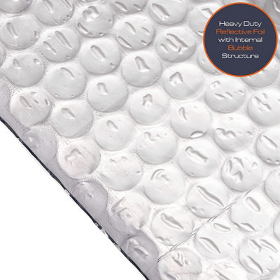 Superfoil Pipe Wrap Insulation Bubble Wrap Pipe & Duct Winter Protection 7.5M x 80mm - 3