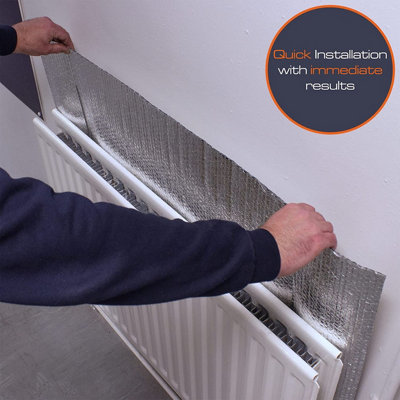 SuperFOIL Radiator Foil Bubble Insulation Kit Home Energy Saving 5M x 60cm Sheet - 7