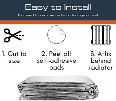 SuperFOIL Radiator Foil Bubble Insulation Kit Home Energy Saving 5M x 60cm Sheet - 8