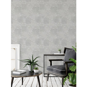 Superfresco Armature Textured Grey Wallpaper