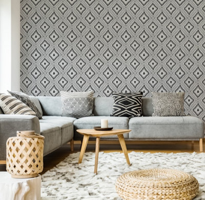 Black And Gray Fabric, Wallpaper and Home Decor