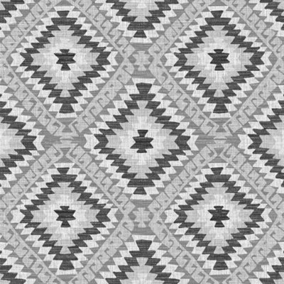Superfresco Aztec Geometric Grey / Black Wallpaper