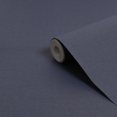 Superfresco Colours Flax Midnight/Copper Plain Wallpaper