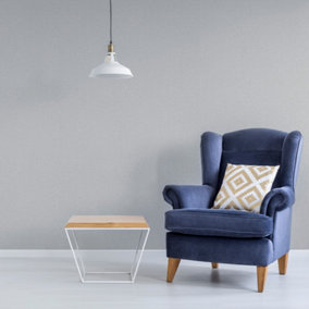 Superfresco Colours Linen Plain Light Grey Wallpaper