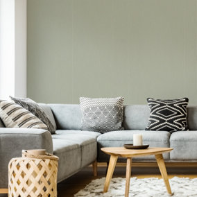 Superfresco Colours StriaGreen Textured Plain Wallpaper