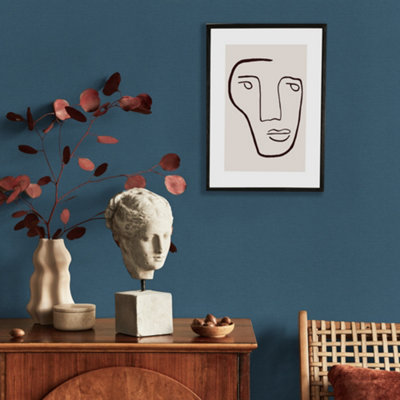Superfresco Easy Amour Navy Textured Wallpaper