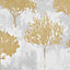 Superfresco Easy Birch Forest Mustard Wallpaper