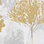 Superfresco Easy Birch Forest Mustard Wallpaper