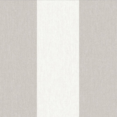 Superfresco Easy Calico Striped Textured Brown / Natural Wallpaper
