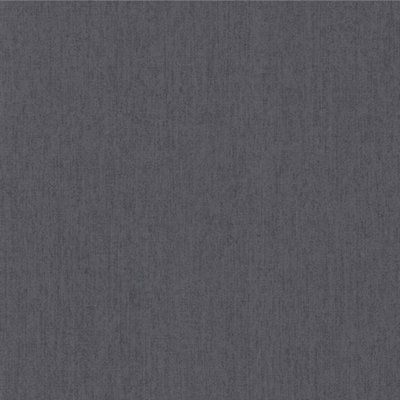 Superfresco Easy Calico Textured Plain Charcoal Grey Wallpaper