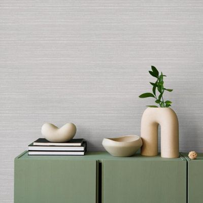 Superfresco Easy Emperor Grasscloth Pearl Texture Wallpaper