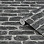 Superfresco Easy Industry Brick Effect Black/Grey Wallpaper